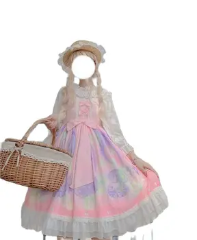 Loli Glip af Kvinder Vintage Gotiske Klassisk Sød Prinsesse Lolita Kjole Cosplay Kostume til Pige Jsk lolita kjole nederdel
