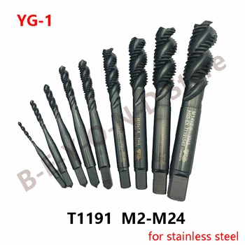 Oprindelige YG1 T1191 spiralspor Haner til Blinde Huller i Rustfrit Stål M2 M2.5 M3 M4 M5 M6 M8 M10 M12 M14 M16 M18 M20 M24