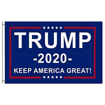 90*150 CM 2020 Amerikanske Præsident Flag Trykt Dobbeltsidet Banner Holde Usa Præsident Nye År Ikke Mere Bullshit