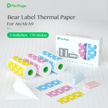 58 mm A6 Peripage Officielle Printeren Papir, der er Sticky Notes Termisk Label Hvide Papir Farve Papir