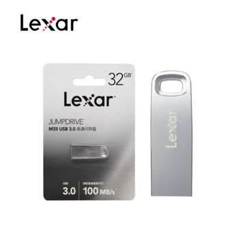 Lexar Jumpdrive M35 USB 3.0 32GB, 64GB Memory Stick Høj Hastighed Max antal 100MB/s Silver Metal U Disk-Tasten, Nøglen Til PC