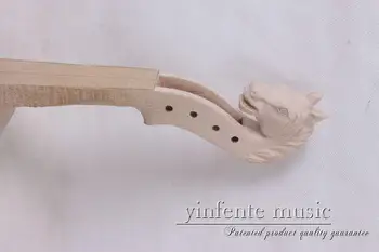 Nye 4/4 Violin Hals Nye hånd udskåret hvid 1 stk 2-7 #