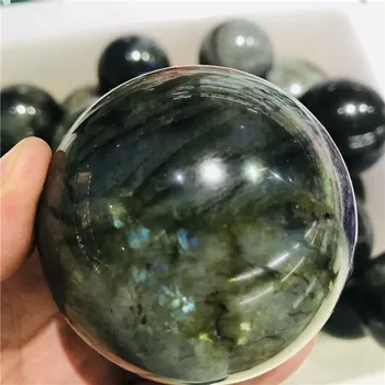 50-70mm Naturlig kvarts krystal labrador bolden aura møbler hjem dekoration