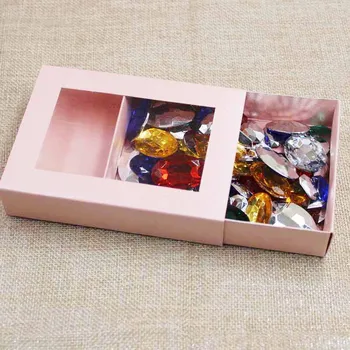 20pcs kraft/beige/pink bedst sælgende gave pakke& display box DIY slide box til bryllup favoriserer/produkter displayet viser