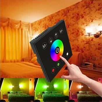 Væggen Touch Skift 220V 110V Strømforsyning Led-Controller RGB LED Strip Light Controller Monteret RF Lysdæmper