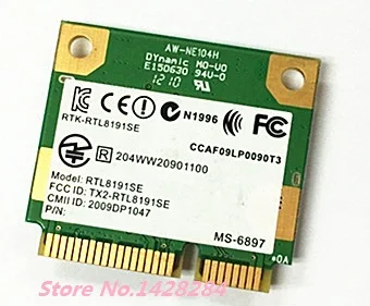 SSEA Originale Nye Realtek RTL8191SE Halvdelen Mini-PCI-E 802.11 b/g/n 300Mbps Wireless Wifi WLAN-Kort