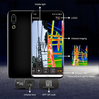 HT-101 Telefonen Termiske Opdagelse Kamera for Android Type C Termisk Temperatur Video Billeder Ansigt Billedbehandling Kamera