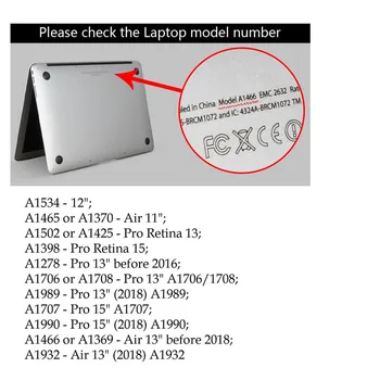 13 tommer Case til Macbook Pro 13 2020 A2338 A2251 A2289 Søde Glitter Mat Cover til Mac book Air 13 tommer A1466 A2179 A1932 2018
