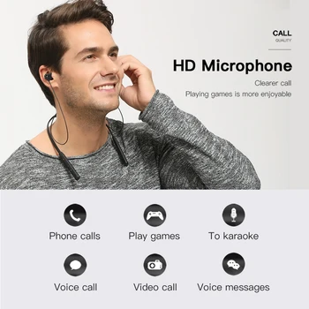 CCK Aktive Noise Cancelling Sport Bluetooth Hovedtelefoner Trådløse Headset til mobiltelefoner og musik