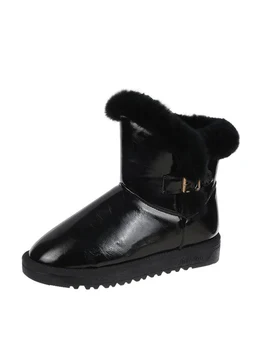Sne støvler, ankelstøvler kvinder 2020 nye vinter mode afslappet plus velvet varm vandtæt skridsikker bomuld sko