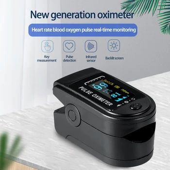 Husholdning Digital Fingerspids pulse Oximeter Blodets Ilt-Mætning Meter Finger SPO2 PR Overvåge Sundhedspleje