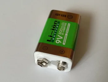 1STK Cncool hot salg 800 røgalarm trådløs mikrofon mAh lithium-ion-9V batteri