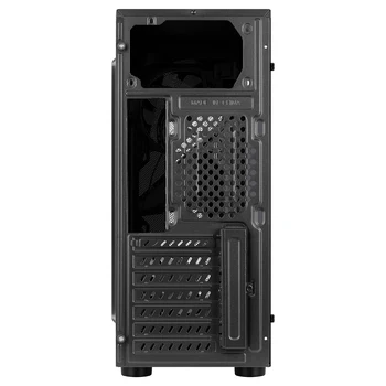 Aerocool Svævefly Cosmo, PC-boks, 2 FRGB fans, side vindue, front Panel, grille, PC Gaming box Sort