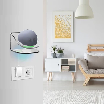 Vægbeslag Står For Echo Dot 4 Smart Højttaler Holdbart ABS lydboks Støtte Højttaler Beslag Holder Til Soveværelse, Stue