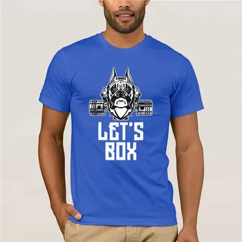 Bomuld rund hals cool mand ' s T-shirt Boxer Motor, Bil, hund Motor Trendy Kreative Grafiske T-shirt Top