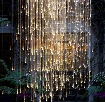 Guld dråbe Vand Crystal Kreative Vedhæng Lys i Europæisk stil, Luksus LED-Lamper Moderm Glas Indendørs Belysning Restaurant
