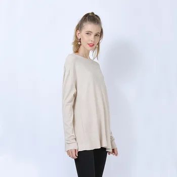 2020 Plus Size Kvinder Sweater Efterår Og Vinter Snash Hals Strikket Jumper Top Løs Oversize Afslappet Varm Femme Sweater Pullovere