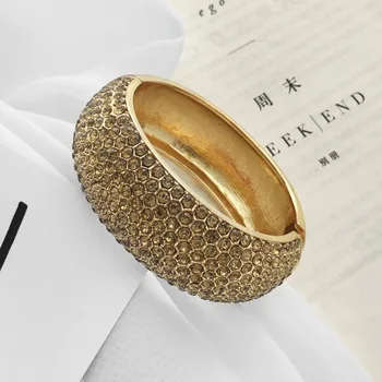 2020 Luksus Krystal Armbånd Armbånd Kvindelige Mode Bryllup Smykker Fuld Rhinsten Armbånd Armbånd Til Kvinder