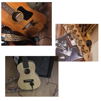 Ukulele, violin banjo Cajon cello, harpe, viola akustisk pickup bord piezoelektriske afhentning transducer guitar Annonce-35 patch afhentning