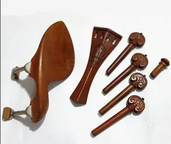 4/4 størrelse fuld håndlavede violin dele jujube materil håndskårne violin tilbehør