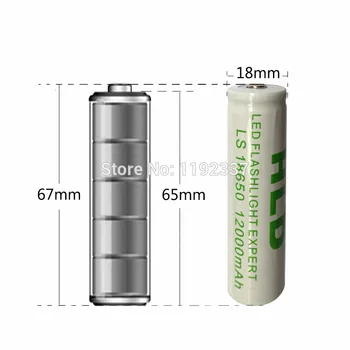 10stk 18650 12000mah 3,7 V(Ikke AA/AAA-Batteri) Genopladeligt Batteri Li-Ion for Led Lommelygte Batterier