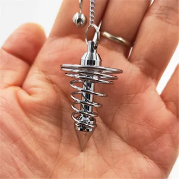 Sl Kobber, metal Charms penduler for dowsing reiki pendul vedhæng Naturlige Sten, Amulet Healing Pyramide åndelige Chakra Amulet