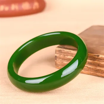 Naturlig Grøn Jade armbånd Armbånd Ægte håndlavede Fine Charme Smykker Mode Tilbehør Amulet for Mænd Gaver