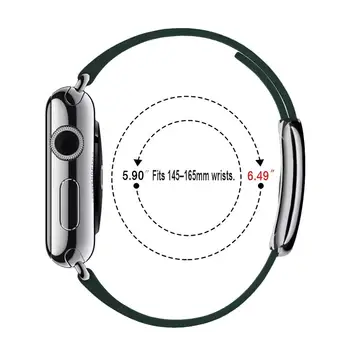 2019 Ny Klassiker i Ægte Læder Apple Ur Band 38mm 40mm 42mm med Moderne Spænde Kvinde Mand Armbånd til Apple Series5 4 3 2 1