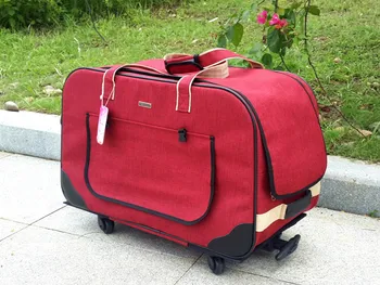 Dog trolley taske baggage til kæledyr,pet tilfælde tasker på hjul Transportøren håndtaske Bagage Travel Tote Trolley Tasker