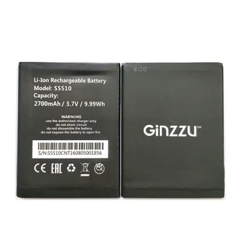 New Høj Kvalitet 3,7 V 2700mAh Ginzzu S5510 Batteri til Ginzzu S5510 Mobiltelefon Akkumulator