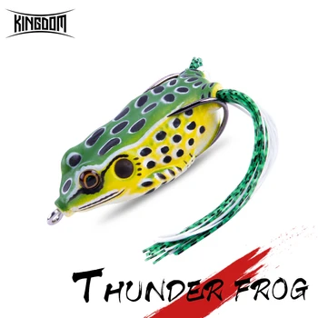 Kongerige Thunder Frog Topwater Fiskeri Lokker Dobbelt Krog Chatterbait Lokke 7g/40mm 14,5 g/50mm Kunstige Silikone Gummi Soft Bait