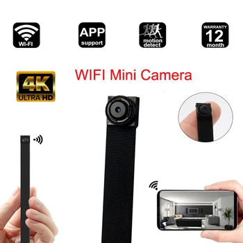DIY WiFi Mini Kamera Mini WiFi Kamera, Fuld HD-4K-Camcorder P2P-Video Motion Detection Sikkerhed, IP Kamera