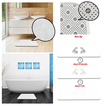 Badeværelse skridsikre måtter Dyr Mat Sæt 3D Printet Badeværelse Væg Tæpper Flannel Toilet Tæpper WC Dørmåtte 50*80 CM og 40*60 CM
