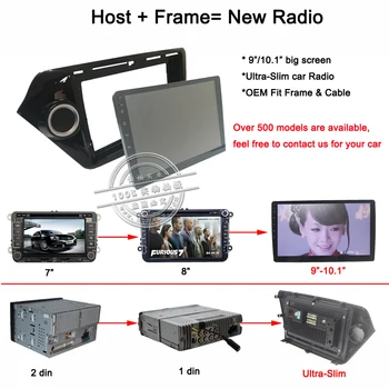 HACTIVOL 2 DIN Bil Radio ansigt plade Ramme for KIA Forte Auto Air-condition Bil DVD-Afspiller panel dash mount kit car produkter