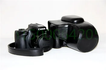 PU Kamera Sag Bag Cover til Canon PowerShot SX60 HS SX-60 med skulderrem