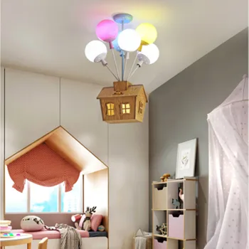 Moderne LED Børns lysekrone Nyhed Farverige balloner pendel barnets soveværelse inventar Nordiske hængende lamper