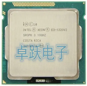 Intel Xeon E3-1220 V2 E3-1220 V2 3.1 GHz, 8 MB 4 Core 1333MHz SR0PH LGA1155 CPU Processor E3 1220V2 gratis fragt