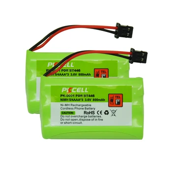 2stk*PKCELL Ni-MH Battery Pack 5/4 AAA*3 3,6 V 800mAh Genopladelige Trådløse Telefon Batteri Til BT446 BT-1005 ER-P512
