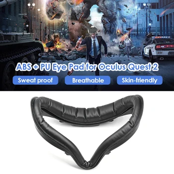 Fit For Oculus Quest 2 VR Udskiftning PU Læder Ansigt Pude Ansigt Dække Beslaget Beskyttende Mat Sved-Bevis Eye Pad