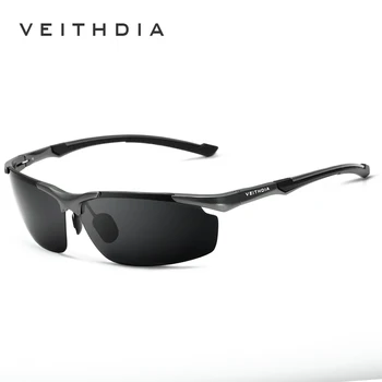 Nye VEITHDIA Polariserede Solbriller Mænd Brand Designer Mandlige Vintage solbriller Briller gafas oculos de sol masculino 6592