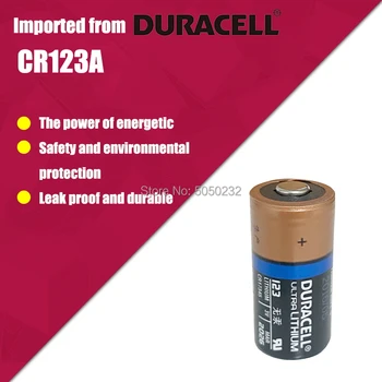 2PC NYE Originale DURACELL Lithium 3v batteri 1550mah CR123 CR 123A CR17345 16340 cr123a tør primære batteri til kamera meter