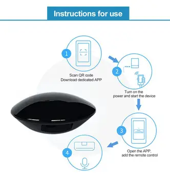 Tuya Smart Wireless Universal Fjernbetjening Infrarød Sender Smart Liv indstil wi-fi-APP Fjernbetjening Smart Sensor Alexa