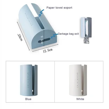 GESEW Tissue Box Punch-gratis Toilet TissueTray affaldssæk, max vægmonteret Badeværelse, Køkken forsyninger