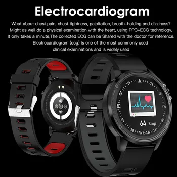 Smarte Ure til Mænd IP68 Vandtæt Reloj Hombre-Tilstand SmartWatch med EKG-PPG Blodtryk puls Sport Fitness Tracker
