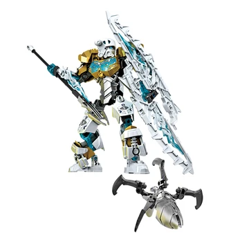 Bionicle-Serie Kopaka Master of Ice Onua Master af Jorden Action Figur byggesten Mursten Legetøj Kompatibel Med Lepining