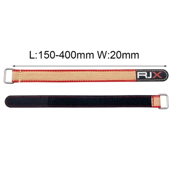 Kevlar Rem w Metal Spænde Lipo Batteri Stropper 2Pack Bredde 20mm Længde 150/180/200/210/220/225/230/250/300/350/400mm