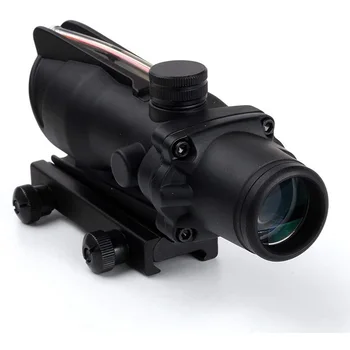 Professionelle Optiske Syn 4x32 Rifle Anvendelsesområde Fiber Optisk Forstørrelse Glock Karabin Fff Hardball Kanoner Jagt Jagt Tilbehør