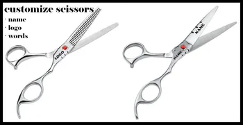 Tilpas Fornemme 440c 6 & 5.5 tommer Klassiske frisør saks sæt skære frisør-udgør værktøjer udtynding saks frisør sakse
