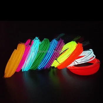 10 farve Valgfri 5,0 mm 10Meter Hus dekorative USB-Drevet Fleksibel EL Wire neon Lys wire LED tråd Trendy LED Strip