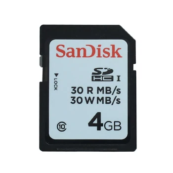 5PCS/MASSE Original Sandisk SD-SDHC-Kort 4 GB SD-Hukommelseskort U1 C10 Flash-Hukommelseskort 30 R MB/S 30 W MB/S